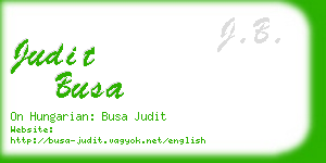 judit busa business card
